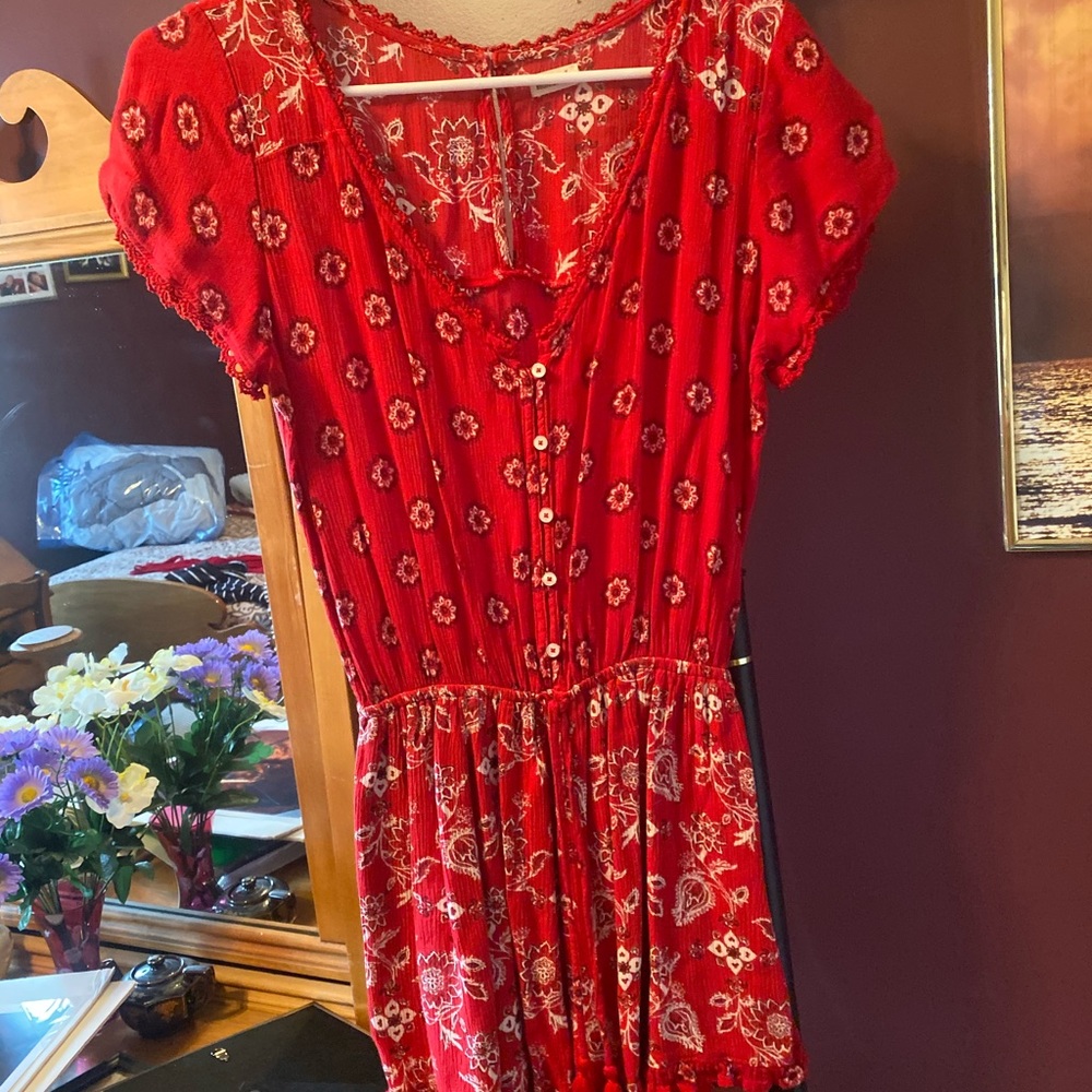 Red romper